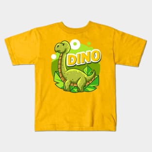 Cute Brontosaur Kids T-Shirt